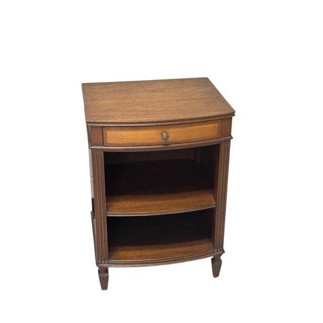Pair of Kittinger Georgian Style Bowfront Nightstands | IdleHour