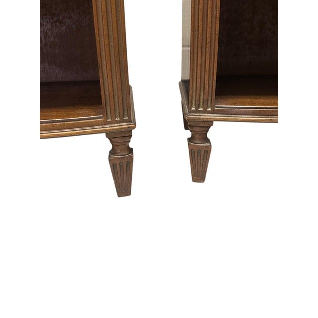 Pair of Kittinger Georgian Style Bowfront Nightstands | IdleHour