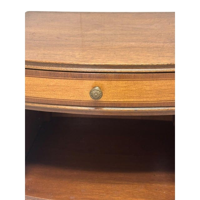 Pair of Kittinger Georgian Style Bowfront Nightstands | IdleHour