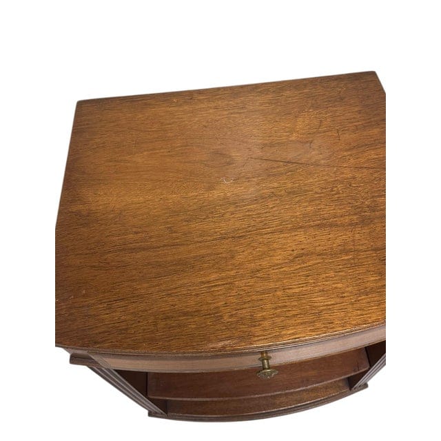 Pair of Kittinger Georgian Style Bowfront Nightstands | IdleHour