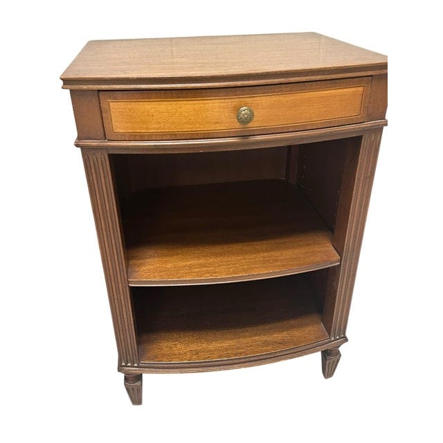 Pair of Kittinger Georgian Style Bowfront Nightstands | IdleHour