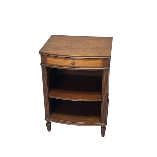 Pair of Kittinger Georgian Style Bowfront Nightstands | IdleHour