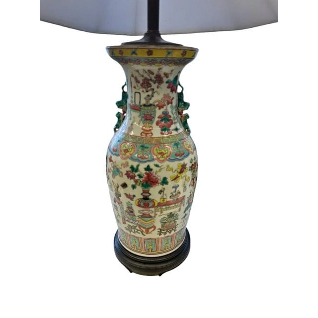 Pair of Large Late 19th Century Bogu Period Chinese Vase Lamps | IdleHour