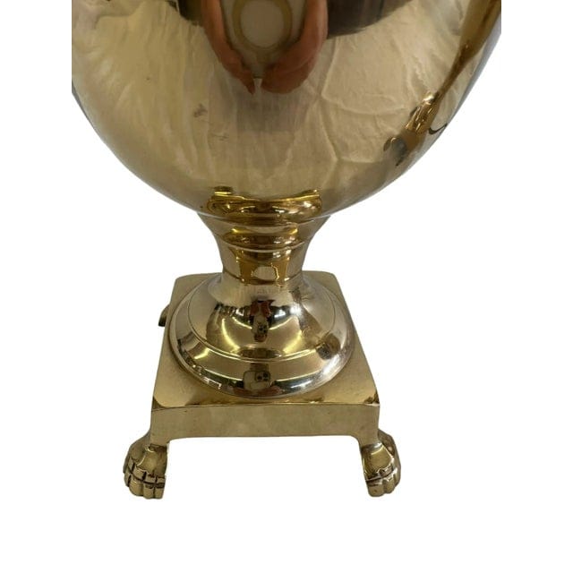 Pair of Late 20th Century Golden Brass Pineapple Lamps | IdleHour
