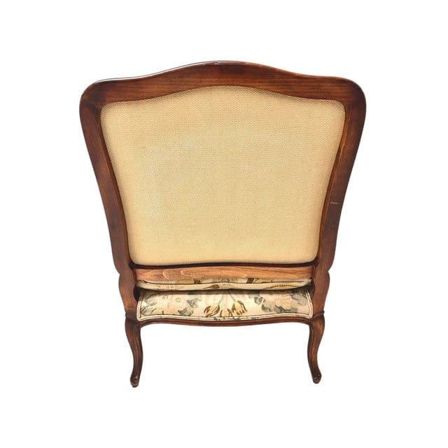 Pair of Late 20th Century Louis XV Linen Bergère Chairs Upholstered by Jon Paul Shriever | IdleHour