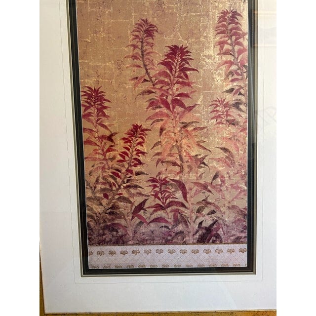 Pair of Lillian August for Soicher Marin Botanical Prints - Golden Harmony I and Golden Harmony II | IdleHour