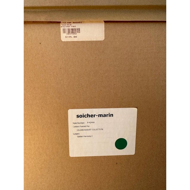 Pair of Lillian August for Soicher Marin Botanical Prints - Golden Harmony I and Golden Harmony II | IdleHour
