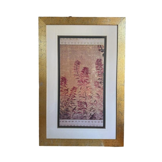 Pair of Lillian August for Soicher Marin Botanical Prints - Golden Harmony I and Golden Harmony II | IdleHour