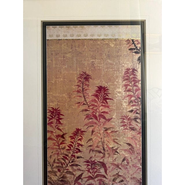 Pair of Lillian August for Soicher Marin Botanical Prints - Golden Harmony I and Golden Harmony II | IdleHour
