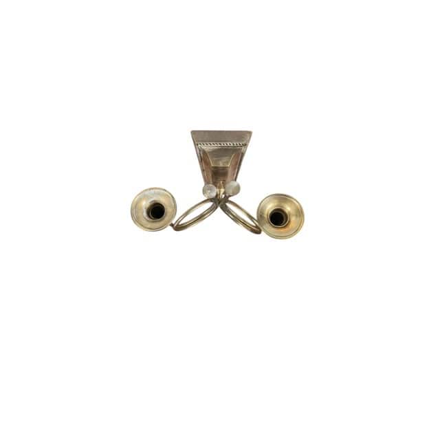 Pair of Mid 20th Century Brass Horn Candle Sconces | IdleHour