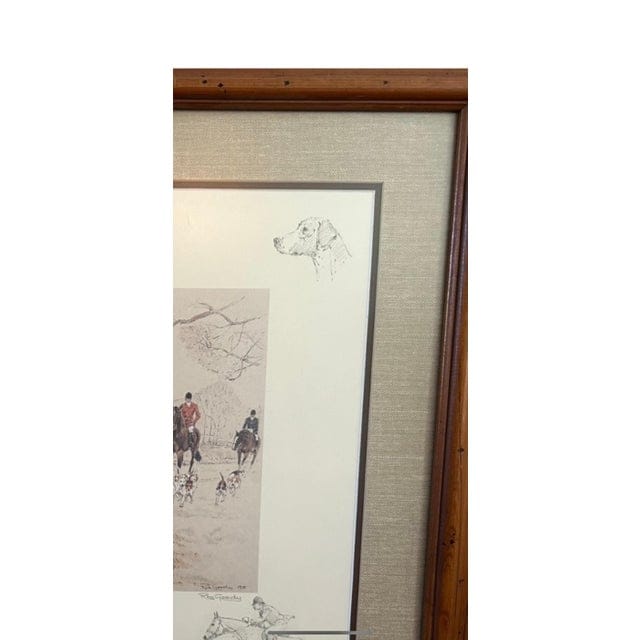 Ros Goody 1981 Special Edition Signed Equestrian Fox Hunt Print "The Quorn at Twyford" - #33/500 | IdleHour