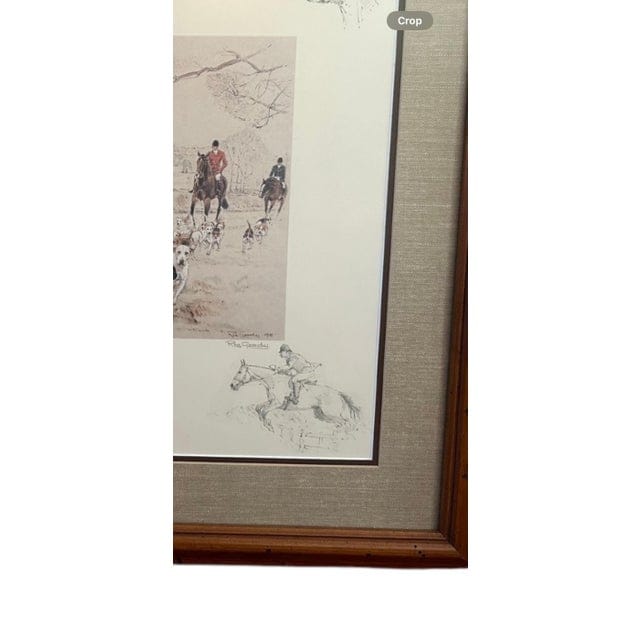 Ros Goody 1981 Special Edition Signed Equestrian Fox Hunt Print "The Quorn at Twyford" - #33/500 | IdleHour