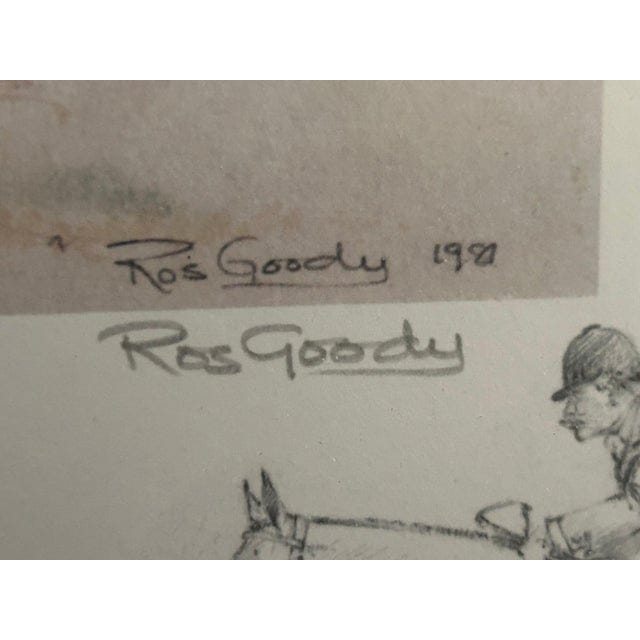 Ros Goody 1981 Special Edition Signed Equestrian Fox Hunt Print "The Quorn at Twyford" - #33/500 | IdleHour