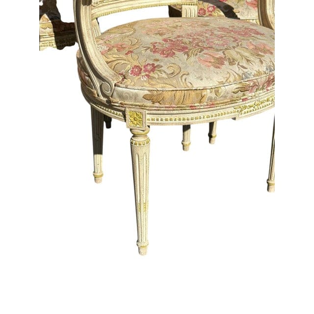 Set of 6 Early 20th Century Louis XVI Dining Chairs With Original Upholstery | IdleHour