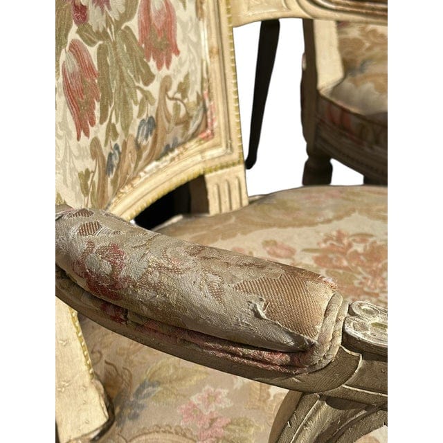Set of 6 Early 20th Century Louis XVI Dining Chairs With Original Upholstery | IdleHour