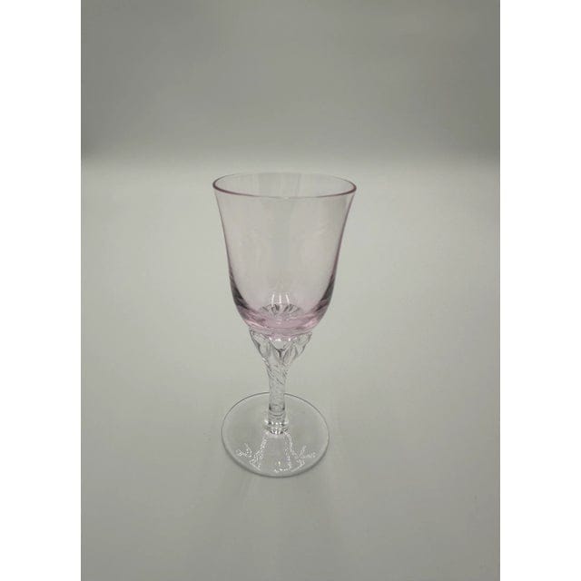 Set of 6 Sasaki Coronation Pink Crystal Cordial Glasses, 1990s | IdleHour