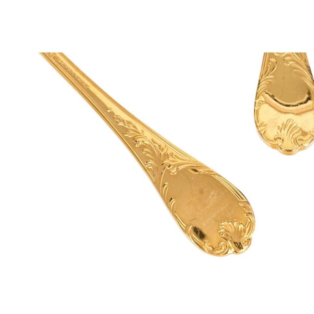 Set of 8 Late 20th Century Christofle Vermeil Marly Cream Soup Spoons | IdleHour