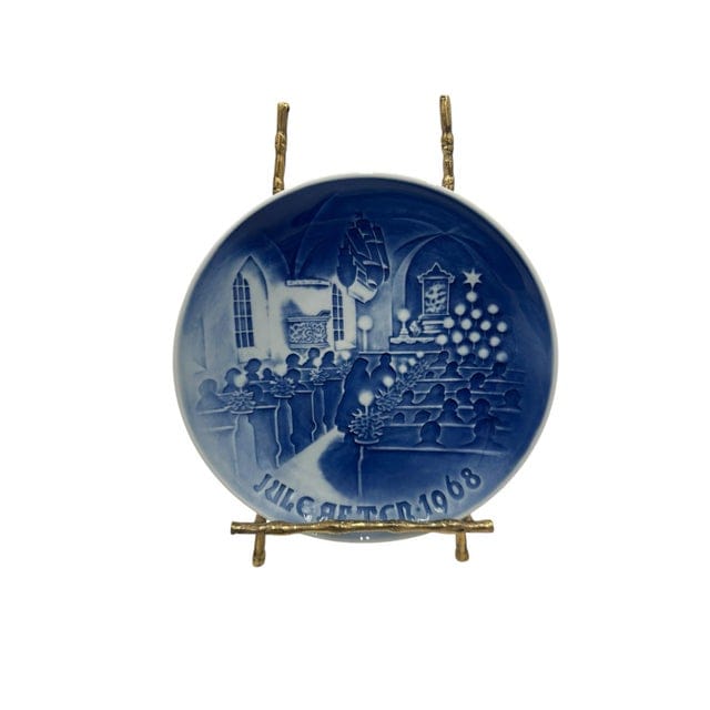 Set of 8 Mid-Late 20th Century Bing & Grøndahl Copenhagen Christmas Collector Plates — 1968, 1974, 1977, 1978, 1980, 1984, 1985, 1987 | IdleHour