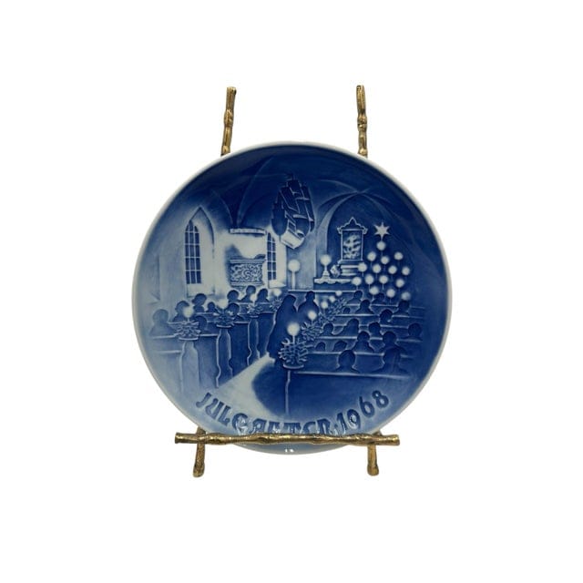 Set of 8 Mid-Late 20th Century Bing & Grøndahl Copenhagen Christmas Collector Plates — 1968, 1974, 1977, 1978, 1980, 1984, 1985, 1987 | IdleHour