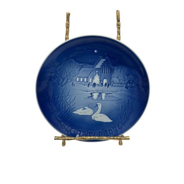 Set of 8 Mid-Late 20th Century Bing & Grøndahl Copenhagen Christmas Collector Plates — 1968, 1974, 1977, 1978, 1980, 1984, 1985, 1987 | IdleHour