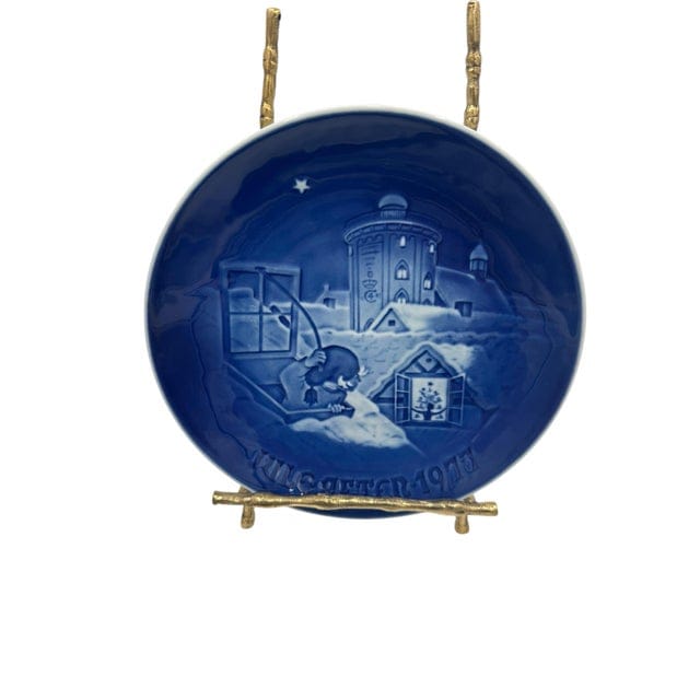 Set of 8 Mid-Late 20th Century Bing & Grøndahl Copenhagen Christmas Collector Plates — 1968, 1974, 1977, 1978, 1980, 1984, 1985, 1987 | IdleHour