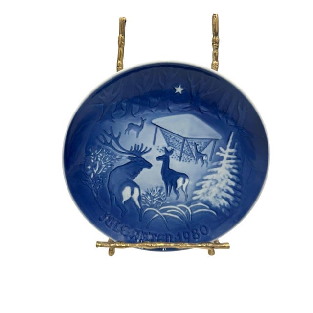 Set of 8 Mid-Late 20th Century Bing & Grøndahl Copenhagen Christmas Collector Plates — 1968, 1974, 1977, 1978, 1980, 1984, 1985, 1987 | IdleHour