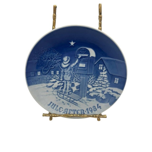 Set of 8 Mid-Late 20th Century Bing & Grøndahl Copenhagen Christmas Collector Plates — 1968, 1974, 1977, 1978, 1980, 1984, 1985, 1987 | IdleHour