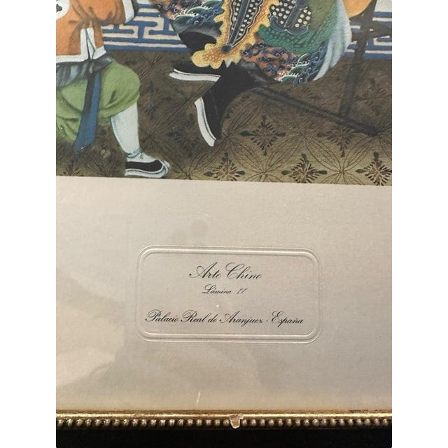 Vintage 1970s Chinese Lithograph Reproduction Prints, Set of Four, Framed | IdleHour