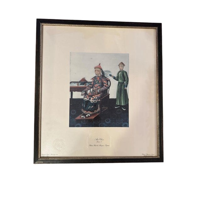 Vintage 1970s Chinese Lithograph Reproduction Prints, Set of Four, Framed | IdleHour