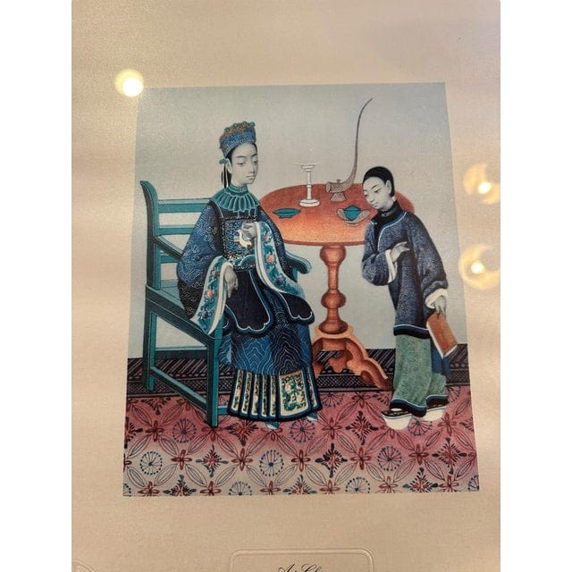 Vintage 1970s Chinese Lithograph Reproduction Prints, Set of Four, Framed | IdleHour