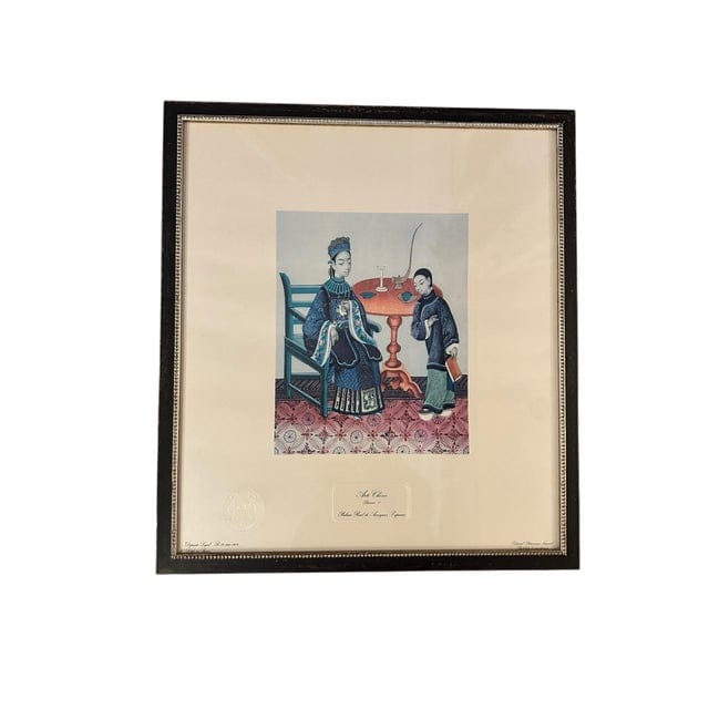 Vintage 1970s Chinese Lithograph Reproduction Prints, Set of Four, Framed | IdleHour