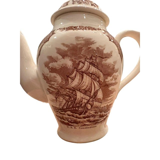 Vintage Alfred Meakin Staffordshire Fair Winds The Friendship of Salem Tea Set for Ten- 22 Pieces | IdleHour