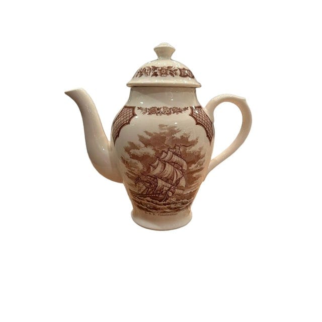 Vintage Alfred Meakin Staffordshire Fair Winds The Friendship of Salem Tea Set for Ten- 22 Pieces | IdleHour