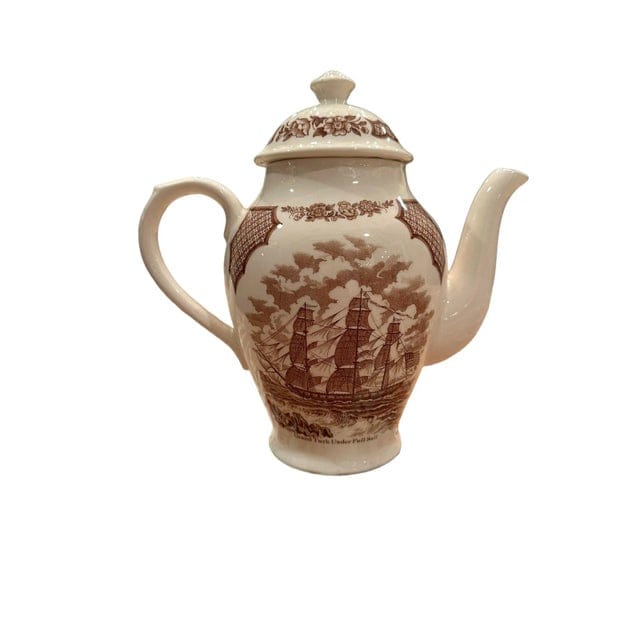 Vintage Alfred Meakin Staffordshire Fair Winds The Friendship of Salem Tea Set for Ten- 22 Pieces | IdleHour