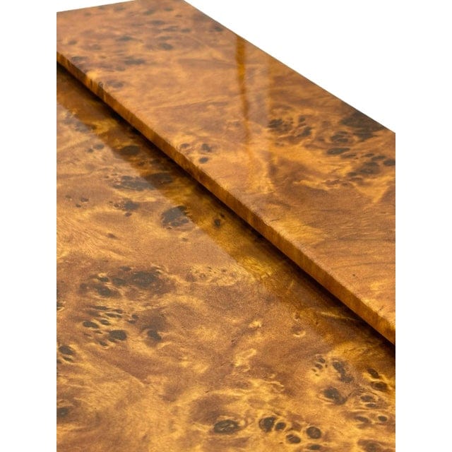 Vintage Burlwood Desk Accessories - 2 Piece Set | IdleHour