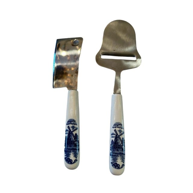 Vintage Delft Cheese Cutters- 2 Pieces | IdleHour
