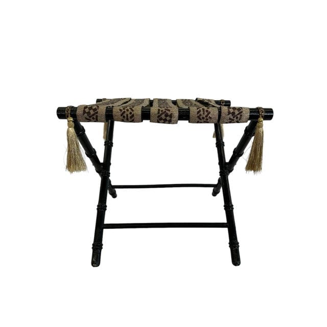 Vintage Faux Bamboo Luggage Rack | IdleHour
