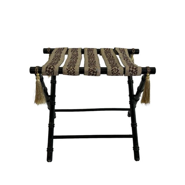 Vintage Faux Bamboo Luggage Rack | IdleHour