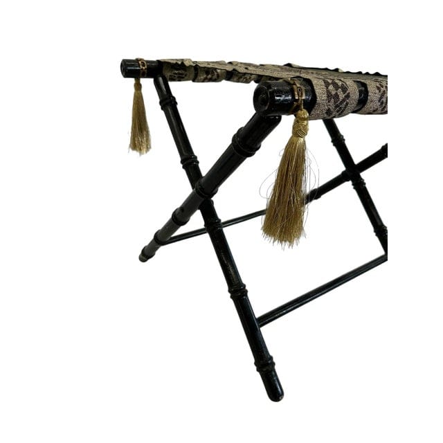 Vintage Faux Bamboo Luggage Rack | IdleHour