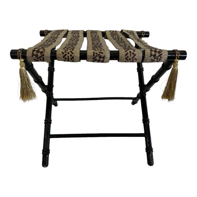 Vintage Faux Bamboo Luggage Rack | IdleHour