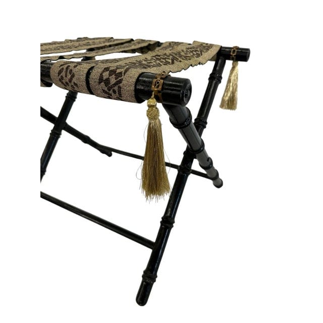 Vintage Faux Bamboo Luggage Rack | IdleHour