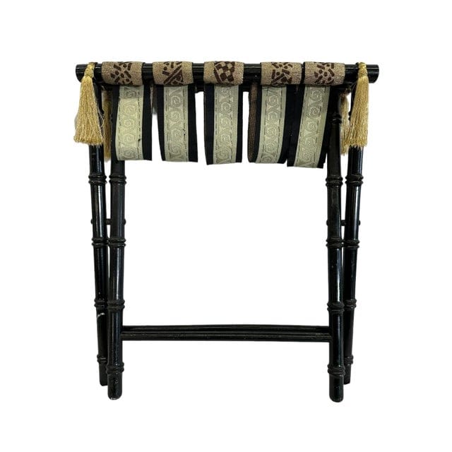 Vintage Faux Bamboo Luggage Rack | IdleHour