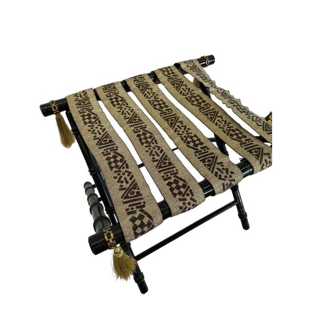 Vintage Faux Bamboo Luggage Rack | IdleHour