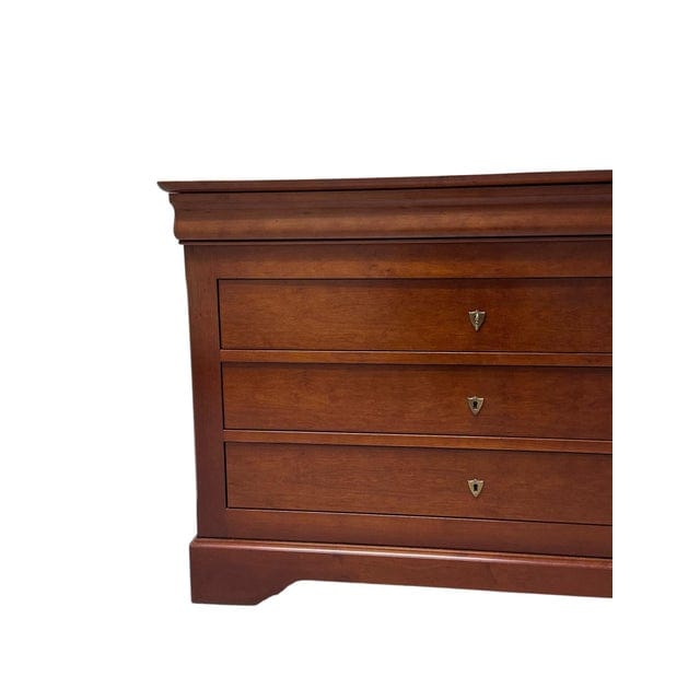 Vintage Grange Louis Philippe Three Drawer Cherry Commode / Chest of Drawers | IdleHour