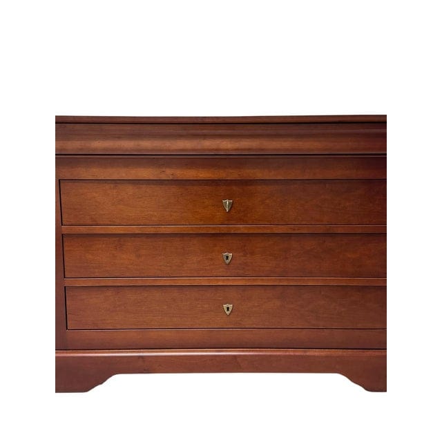 Vintage Grange Louis Philippe Three Drawer Cherry Commode / Chest of Drawers | IdleHour