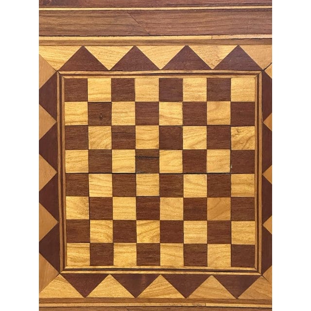 Vintage Inlaid Wood Chess and Backgammon Wall Board | IdleHour