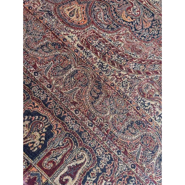 Vintage Paisley Woven Wool Throw | IdleHour