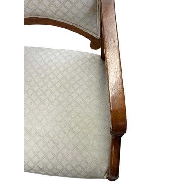 Vintage Regency Chair With Greek Key Design and Bamboo Legs | IdleHour
