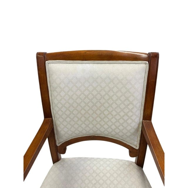 Vintage Regency Chair With Greek Key Design and Bamboo Legs | IdleHour