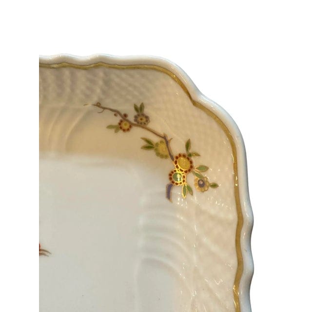 Vintage Richard Ginori Square Bowl in Paradise Pattern | IdleHour